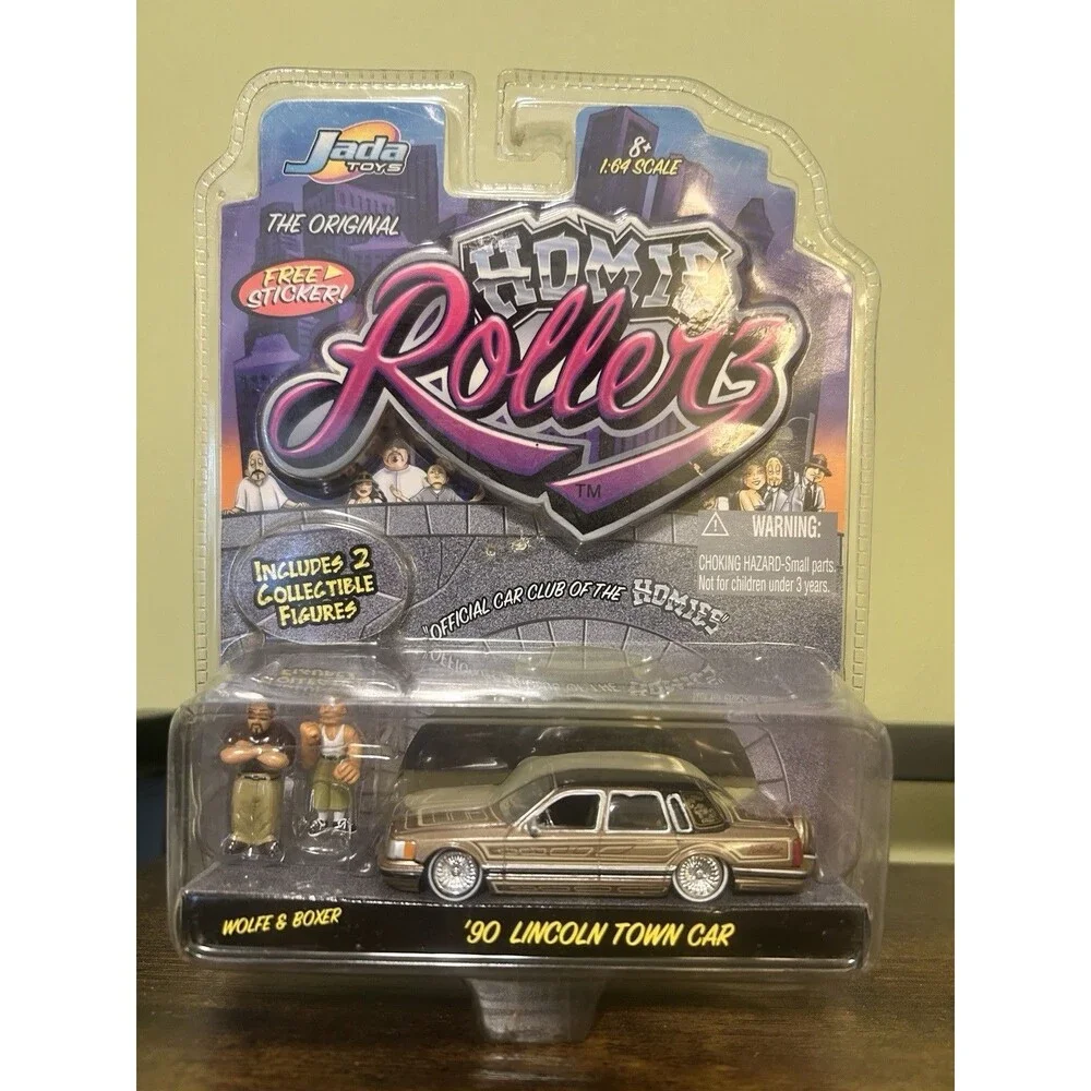 The Original Homie Rollerz ‘90 Lincoln Town Car Wolfe & Boxer Jada Toy 2004 READ